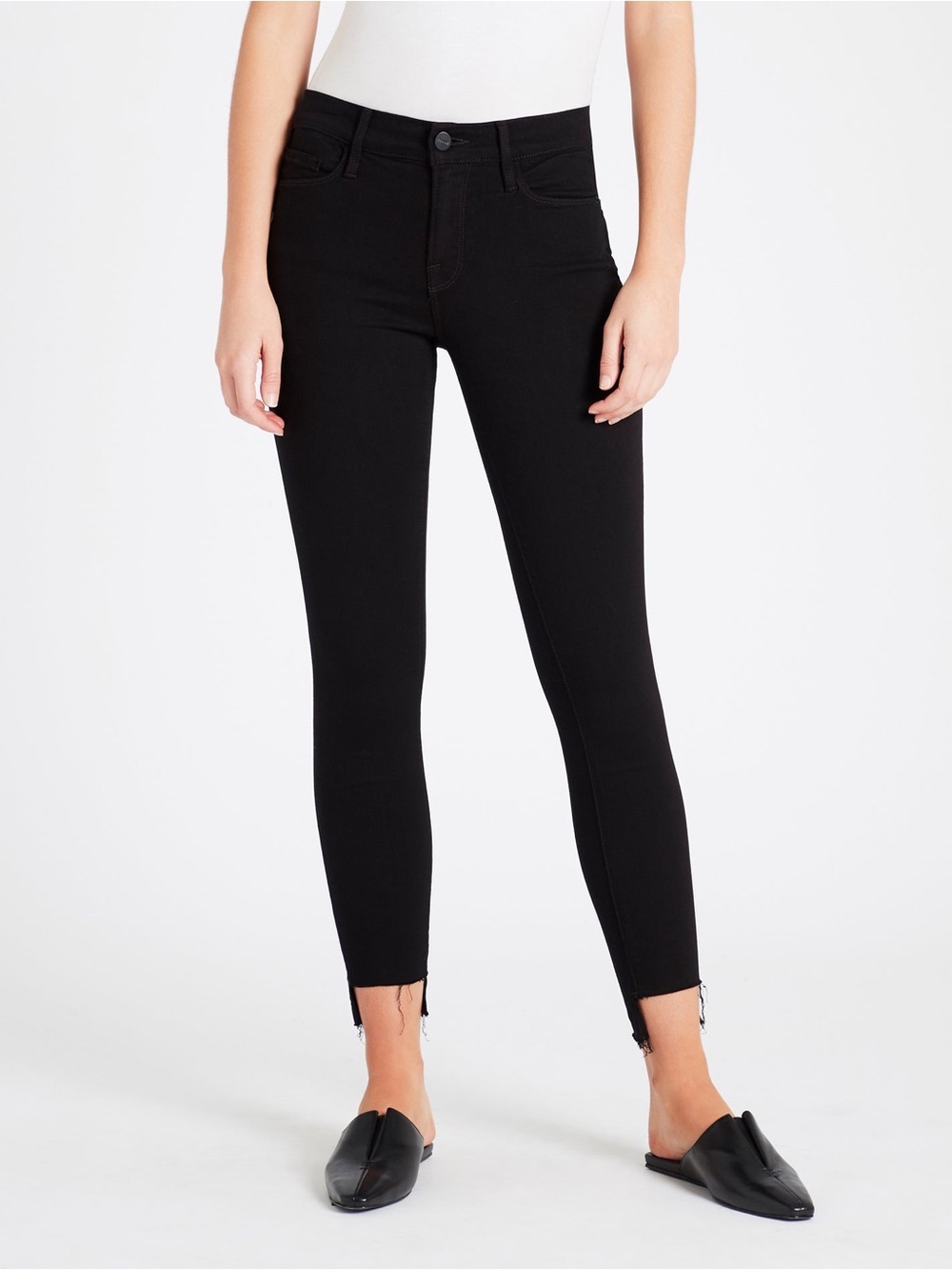 Frame Le Skinny de Jeanne Film Noir Black